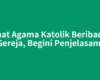 Umat Agama Katolik Beribadah di Gereja, Begini Penjelasannya