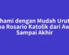 Pahami dengan Mudah Urutan Doa Rosario Katolik dari Awal Sampai Akhir
